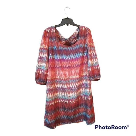 Lily Rose Rust/Mint Dress 297 - Picture 2 of 8